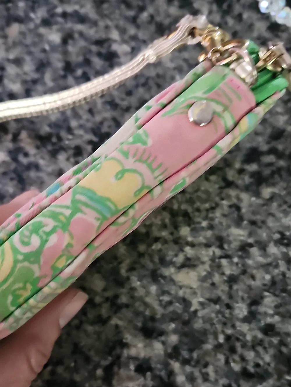 Lilly Pulitzer compact wristlet